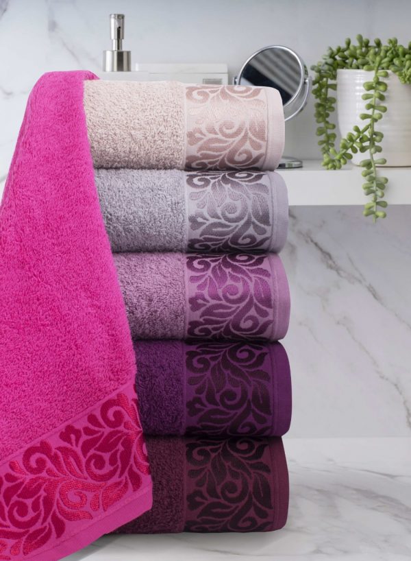 Lotus Hand Towels in vibrant colors, combining luxury and craftsmanship