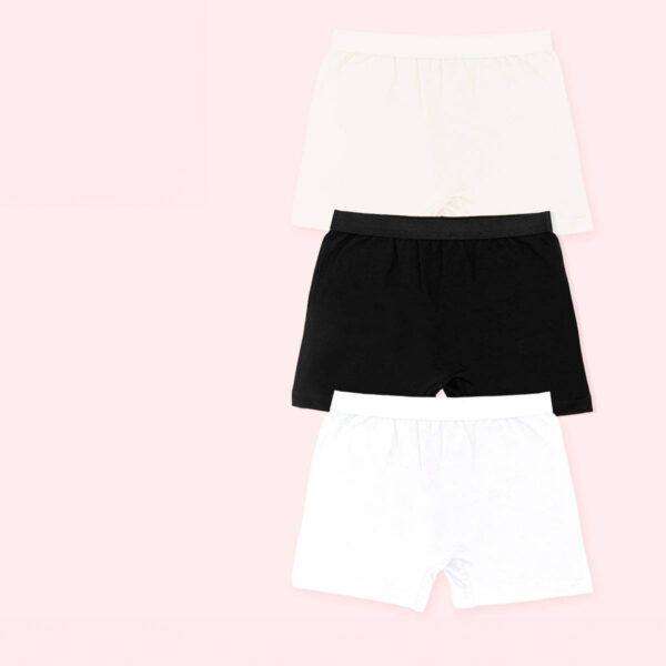 Dames Katoenen Boxershorts in Zwart, Wit en Beige