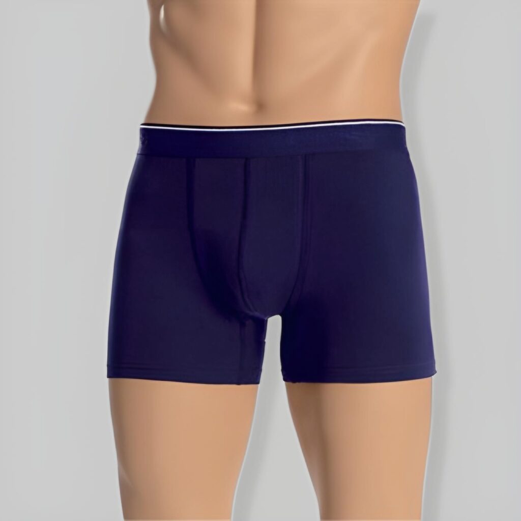 Heren Alledaagse Donkerblauw Boxershorts | Zachte Katoenmix. Men’s Everyday Boxer Shorts | Soft Cotton Blend