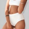 Witte Hoge Taille 100% Katoenen Onderbroek - classic brief