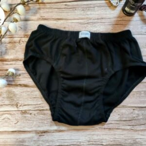 Set of 2 Black Cotton Slips, Men’s bikini, 100% Cotton