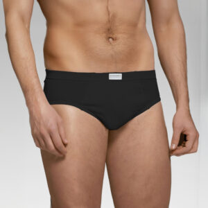 Heren Zwarte Katoenen Slip - Bikini Stijl, Kort, 100% Katoen