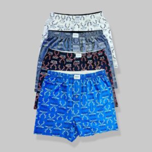 Premium Cotton Boxer Shorts with Button Set (3-Pack) | Soft & Breathable