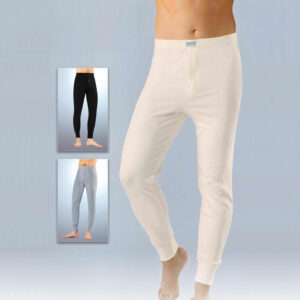 Lange Winter Onderbroek voor heren – legging met gulp – 100% katoen