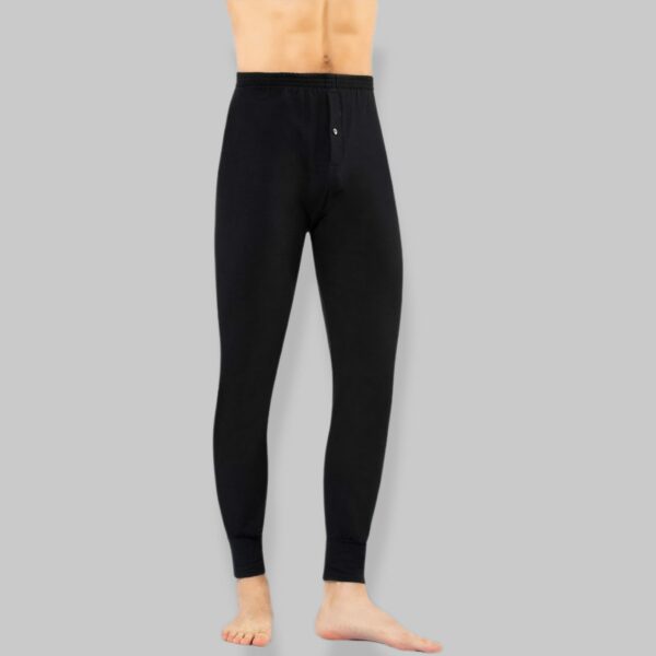 Long Winter Cotton Underpants for men, leggings with fly