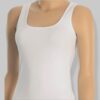 Premium 100% katoenen wit hemd voor dames, huidvriendelijk Women's Premium Cotton Shirt - Tank Top - 100% Cotton - M