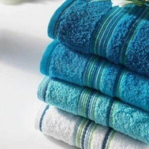 Mist Bath Sheet 90×150 | Luxurious Egyptian Cotton with Classic Stripes
