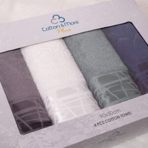 Aura Hand Towel 90×50 – Set of 4 | Luxurious Egyptian Cotton