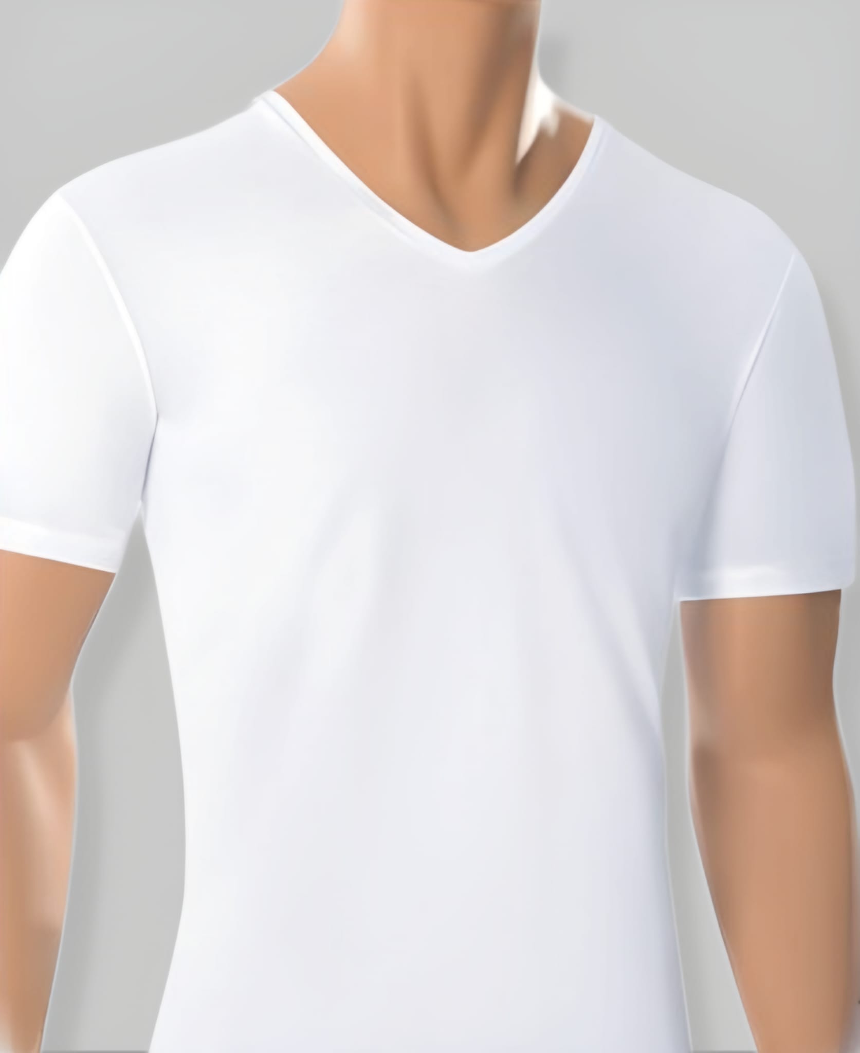 Men’s Everyday V-Neck Undervest - Cotton Rich Dagelijkse Heren V-hals Onderhemd - 100% Katoen